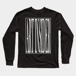 ART INSIDER V.1 (white print) Long Sleeve T-Shirt